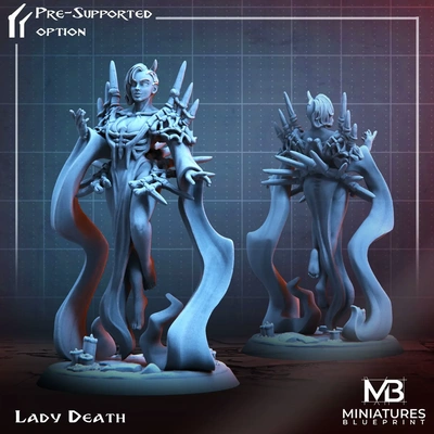 senhora morte 3d modelos baixar crialidade nuvem 3d print model - Mito3D