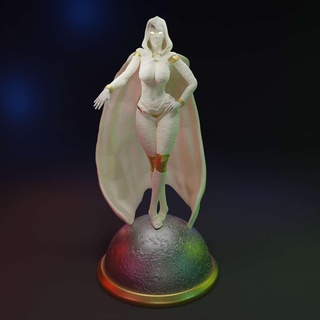 lady moon knight fan Characters 3d print model - Mito3D