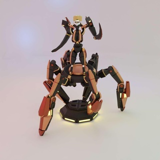 Hanım örümcek bot karakterler 3d print model - Mito3D