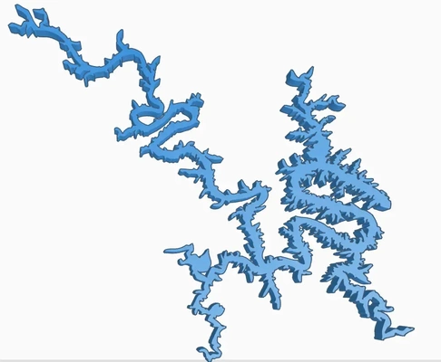 lago of ozarks 3d modelos baixar crialidade nuvem 3d print model - Mito3D