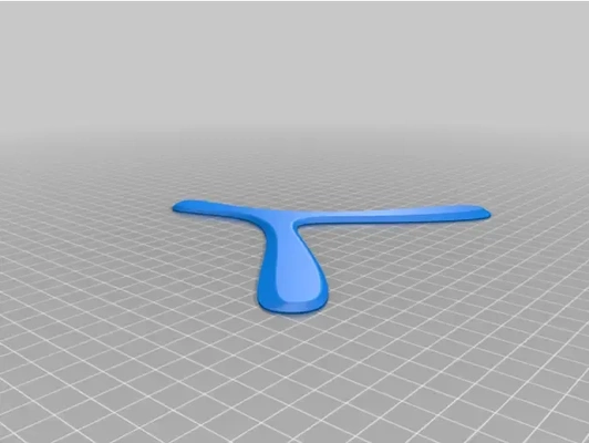 lambda ish boomerang 3d modelle download realität wolke 3d print model - Mito3D