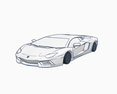 Lamborghini Aventador Arbeiten Fahrzeuge 3d print model - Mito3D