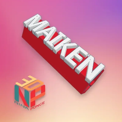 lapices personalizado maiken lápis chapéu coco 3d modelos baixar crialidade nuvem 3d print model - Mito3D