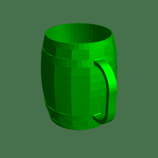 large beer mug 3d models download creality cloud Cups & Mugs 3d print model - Mito3D