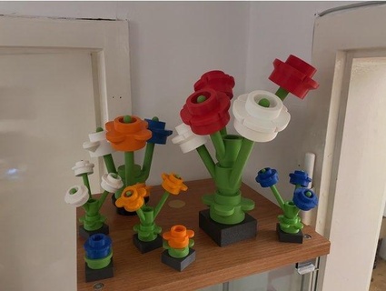 grande ladrillo flor alternativa versión hogar casa decoración 3d print model - Mito3D
