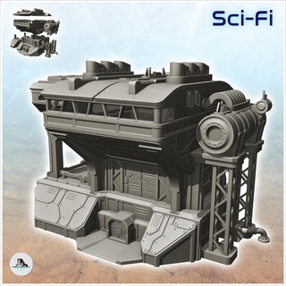 ampla sci fi Produção terreno scifi Ciência ficção sf 3d print model - Mito3D