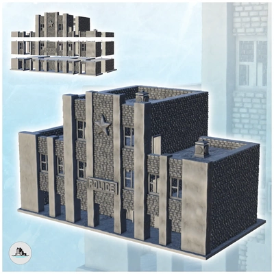 sowjet polizei bahnhof terrain ussr ww2 3d modelle download realität wolke 3d print model - Mito3D