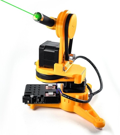 laser aiguille robot distance contrôlé + arduino python 3d modèles télécharger créalité nuage 3d print model - Mito3D