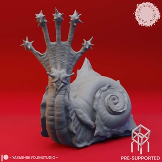 fouetter escargot table miniature pre supported personnages 3d print model - Mito3D