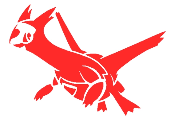 latias stencil 3d models download creality cloud 3d print model - Mito3D