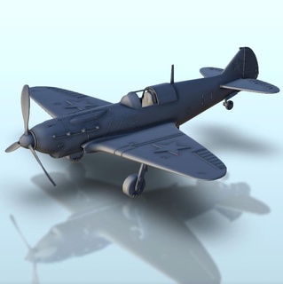 lavochkin gorbunov gudkov lagg 3 ww2 terreno cenário aviões guerra 3d print model - Mito3D