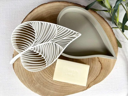 leaf soap dish 3d models download creality cloud Household 3d print model - Mito3D