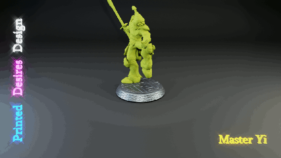 league legends collection - master yi pdd Characters 3d print model - Mito3D