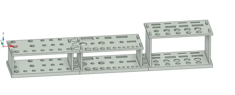 cuero herramientas estante soporte 3d modelos descargar crealidad nube 3d print model - Mito3D