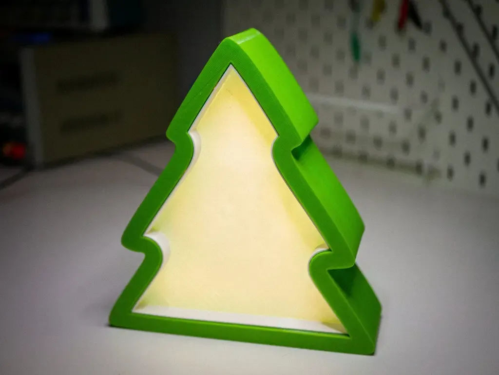 led noël arbre 3d modèles télécharger créalité nuage 3D print model - Mito3D