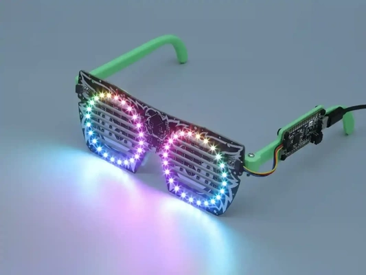 led glasses 3d models download creality cloud accessories 3d print model - Mito3D