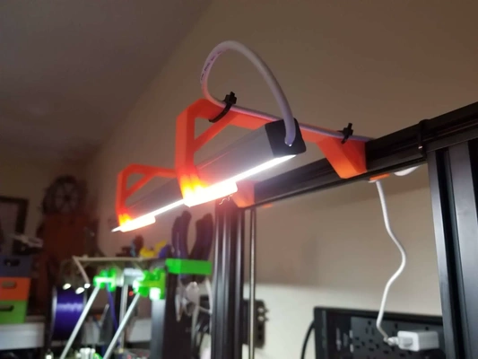 led lumière titulaire soutien 3d modèles télécharger créalité nuage 3d print model - Mito3D