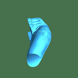 izquierda pierna up cuerpo partes 3d print model - Mito3D
