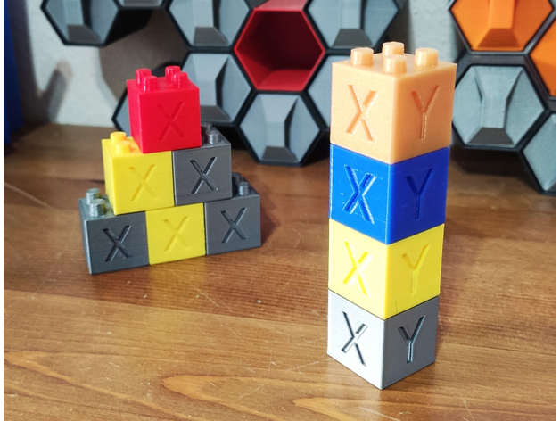 lego+calibration+cube Toy Bricks 3D print model - Mito3D