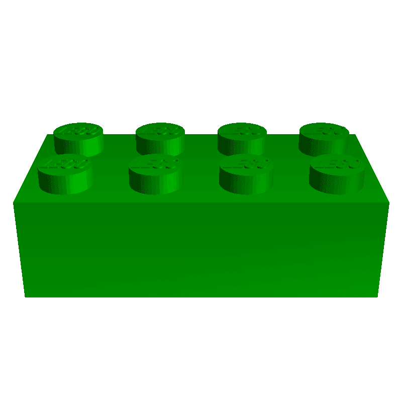 lego brick life size logo 3d models download creality cloud Puzzles & Brain-teasers 3D print model - Mito3D