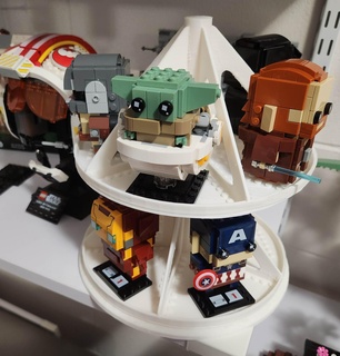 Lego Brickheadz rotativo exibição brinquedo tijolos 3d print model - Mito3D