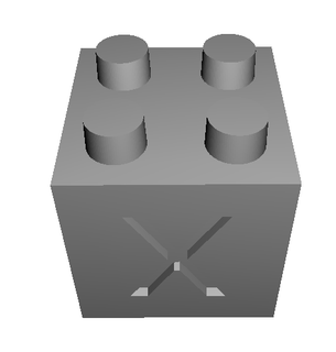 Lego calibración caja juguete ladrillos 3d print model - Mito3D