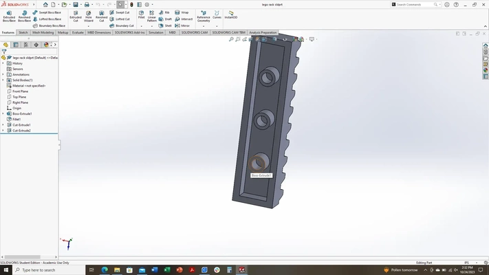 lego compatible plat orienté grille 3d modèles télécharger créalité nuage 3d print model - Mito3D