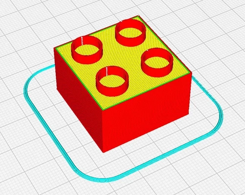 lego duplo amarillo ladrillo 3d modelos descargar crealidad nube 3d print model - Mito3D