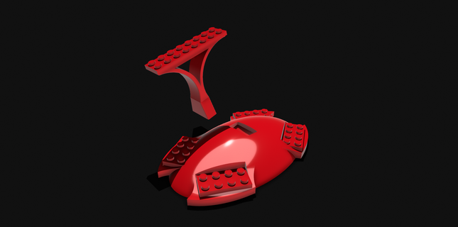 lego flying vehicle stand Others 3d print model - Mito3D