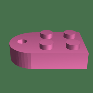 lego heart 3d models download creality cloud Toy Bricks 3d print model - Mito3D