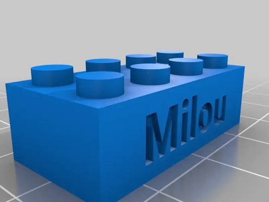 lego milou 3d modelos baixar crialidade nuvem 3d print model - Mito3D