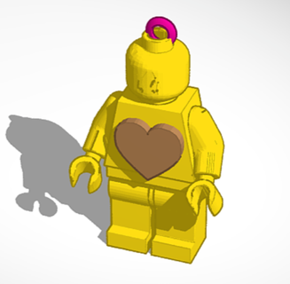 lego figurine porte clés personnages 3d print model - Mito3D