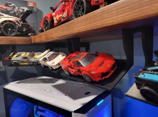 lego speed champions hanging shelf 3d models download creality cloud toys & games 3d print model - Mito3D