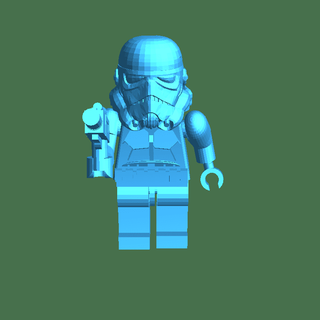Lego Stormtrooper immaginario personaggi 3d print model - Mito3D