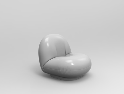 boş zaman tembel chair 3 mobilya 3d print model - Mito3D