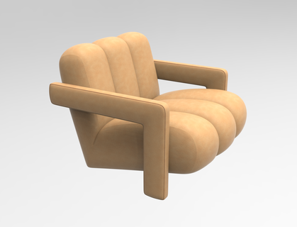 leisure lazy chair-8 Furniture 3d print model - Mito3D