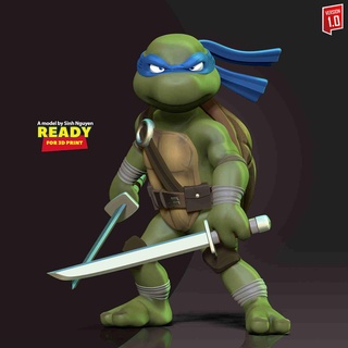 Léonard adolescent mutant ninja tortues fictif personnages 3d print model - Mito3D