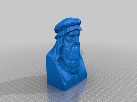 leonardo da vinci bust 3d models download creality cloud 3d print model - Mito3D