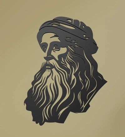 leonardo vinci parede arte 3d modelos baixar crialidade nuvem 3d print model - Mito3D