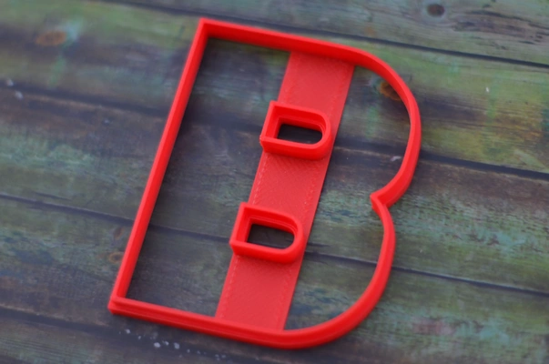 letter b cookie cutter 3d models download creality cloud 3d print model - Mito3D