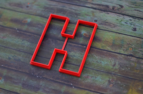 letter h cookie cutter 3d models download creality cloud 3d print model - Mito3D