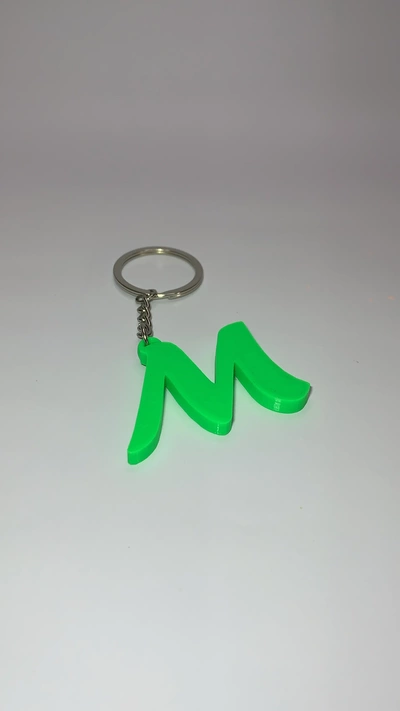 lettera m portachiavi 3d modelli scarica creality nube 3d print model - Mito3D