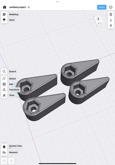 palanca lóbulo 3d modelos descargar crealidad nube 3d print model - Mito3D