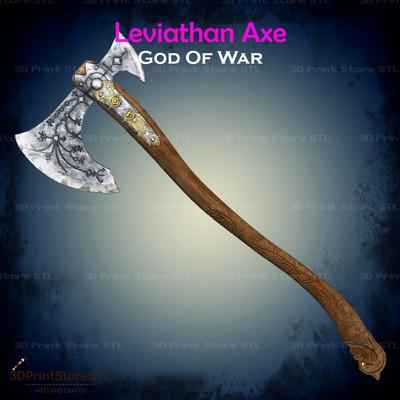 leviathan axe cosplay god of war - stl file 3d models download creality cloud toys & games 3d print model - Mito3D
