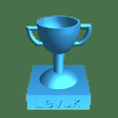 güzel pokal v2 3d modeller indir creality bulut 3d print model - Mito3D