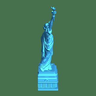Freiheit Statue geändert Zeichen 3d print model - Mito3D