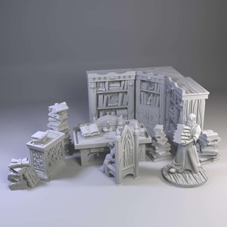 librarian reading corner miniatures Toys & Games 3d print model - Mito3D