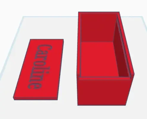 tapa carolino caja 3d modelos descargar crealidad nube 3d print model - Mito3D