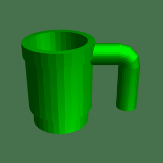 life size lego Cups & Mugs 3d print model - Mito3D