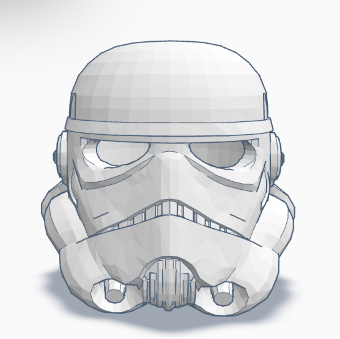 vita taglia Stormtrooper casco personaggi 3D print model - Mito3D